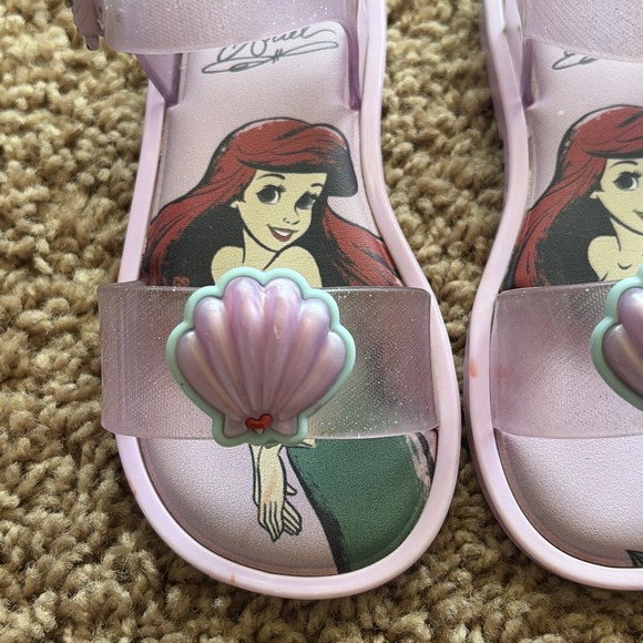 Mini Melissa Disney Mar Sandal Princess Ariel Little Mermaid Sandals Shoes 8 - Picture 2 of 16